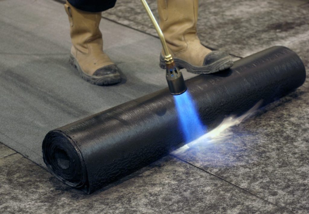 Bitumen Membrane During Roofing Repairs
