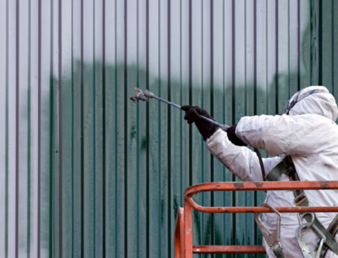 Industrial wall painting