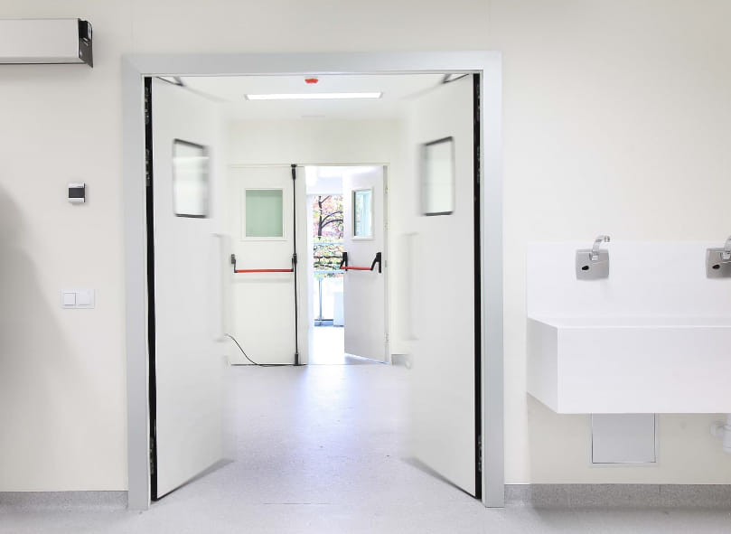 automatic swing door