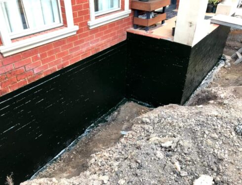 exterior waterproof membrane