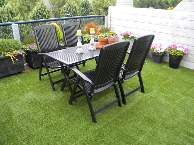 Astro turf tiles