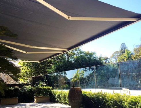 Folding arm awning in Sydney