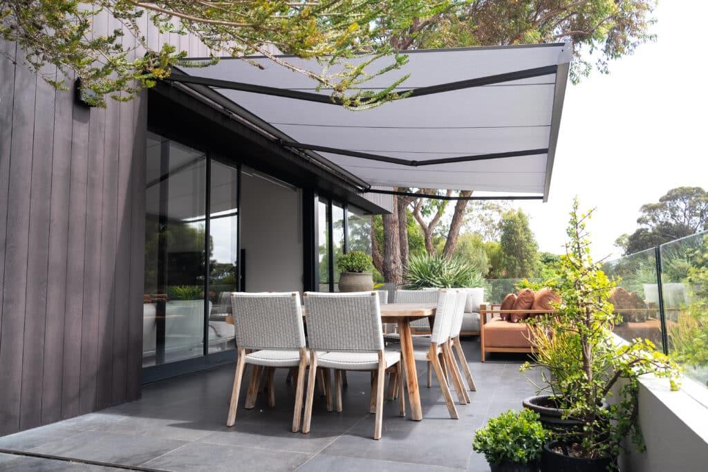 Transform Your Outdoor Space with Stylish Folding Arm Shades