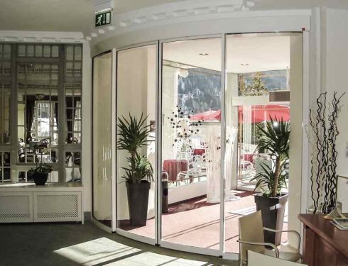 curved doors