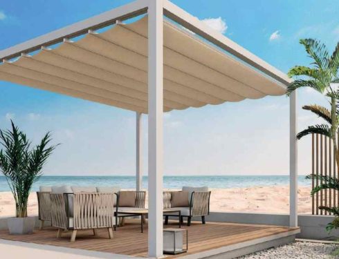 electric outdoor awnings